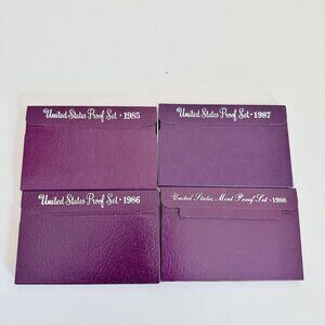 UNITED STATES MINT PROOF COIN SET 1985 1986 1987 1988 UNCIRCULATED